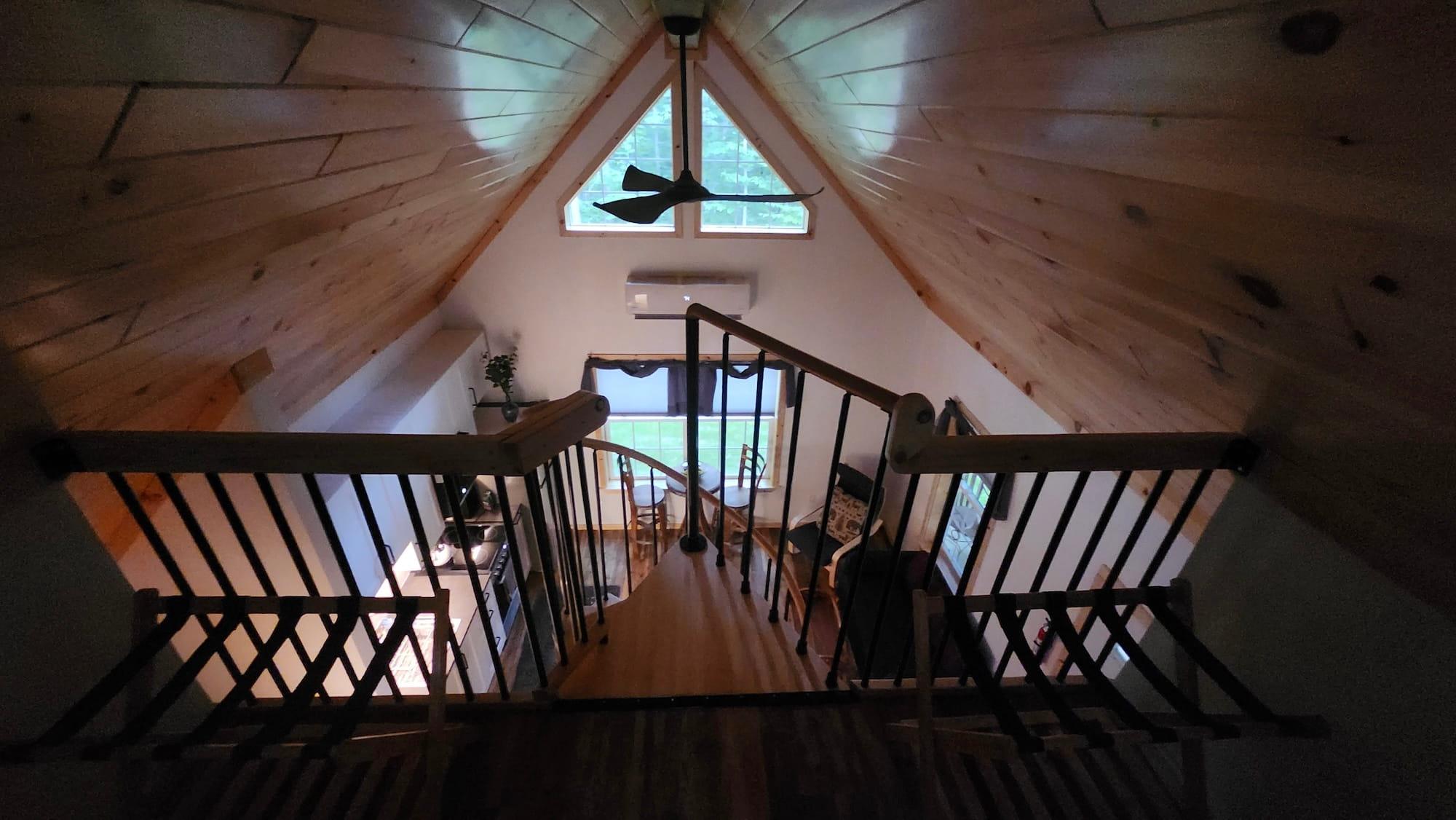Loft view looking down